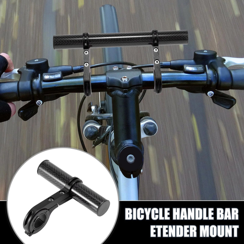 Bicycle Handlebar Extension Bracket for 10cm Aluminum Alloy Black
