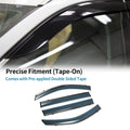 Window Deflectors Side Window Vent Visors 1 Set for Toyota Highlander (2014–2019)
