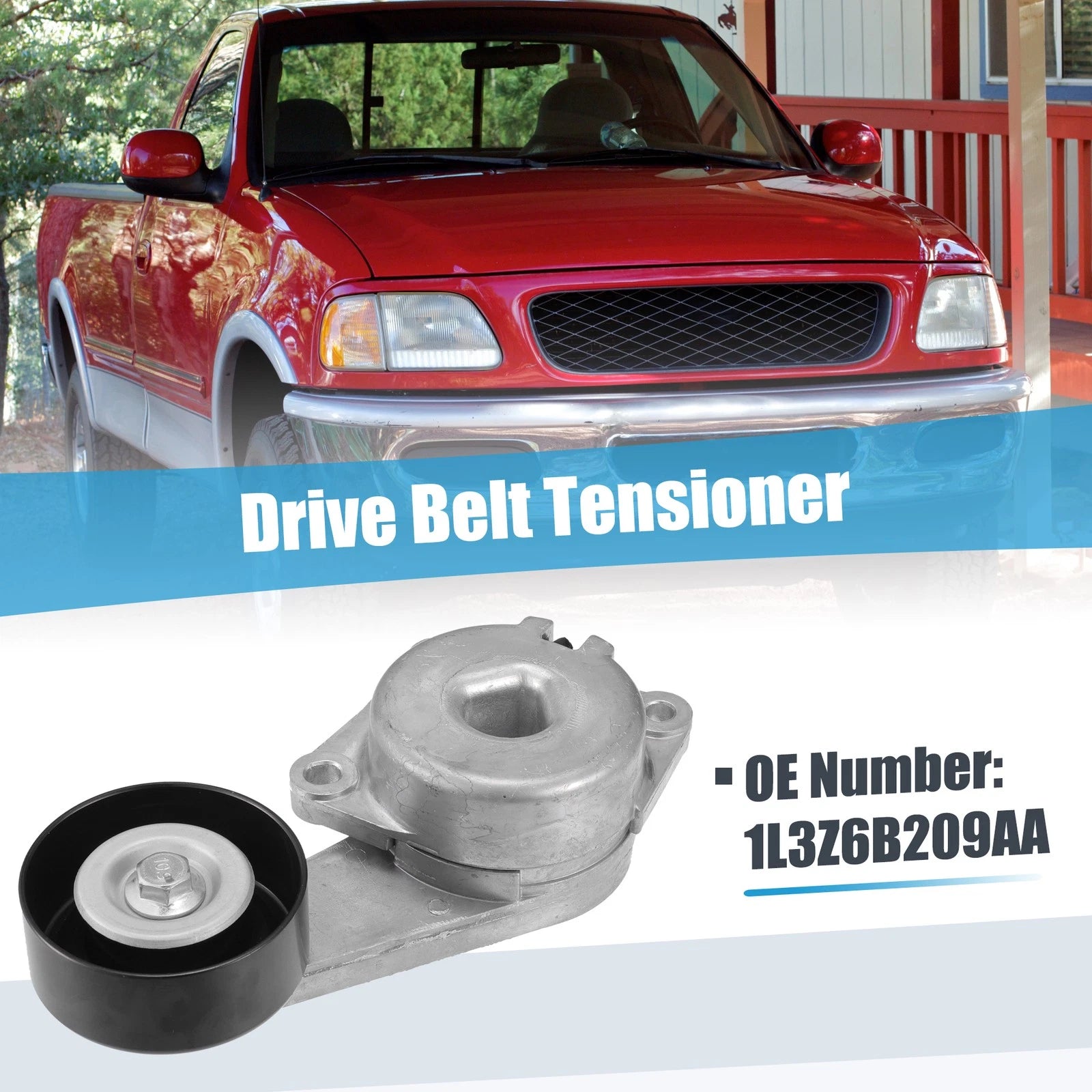 Belt Tensioner Pulley Assembly Replacement for Ford E-150 (2003–2014)
