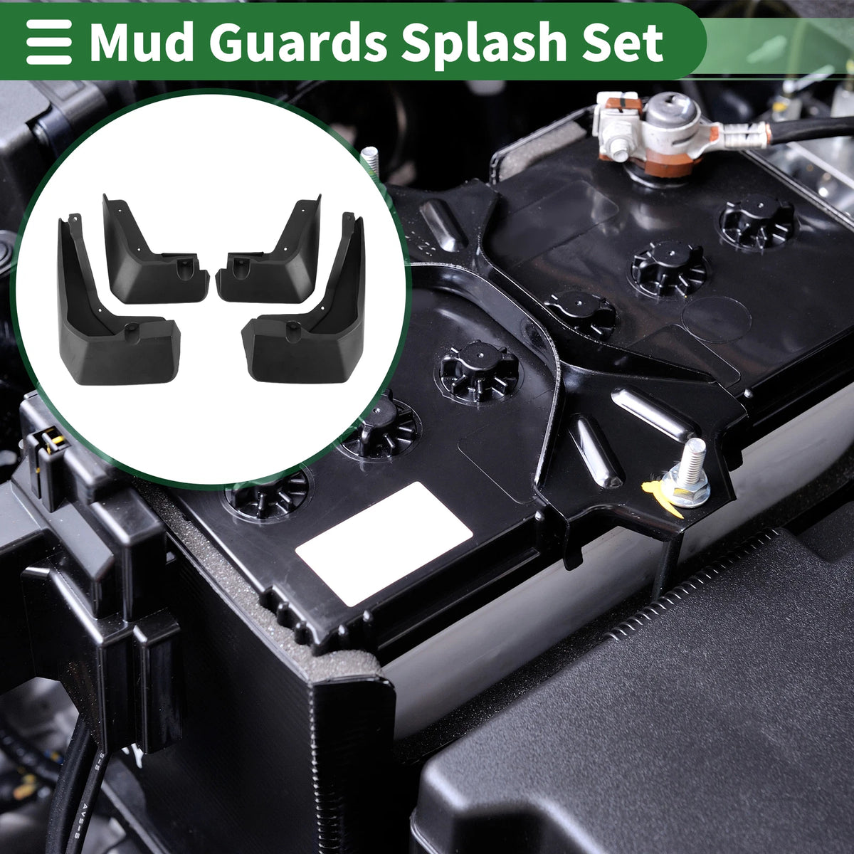 Mud Flaps Splash Guards for Ford Focus Active (2020–2021) W/ Mounts
