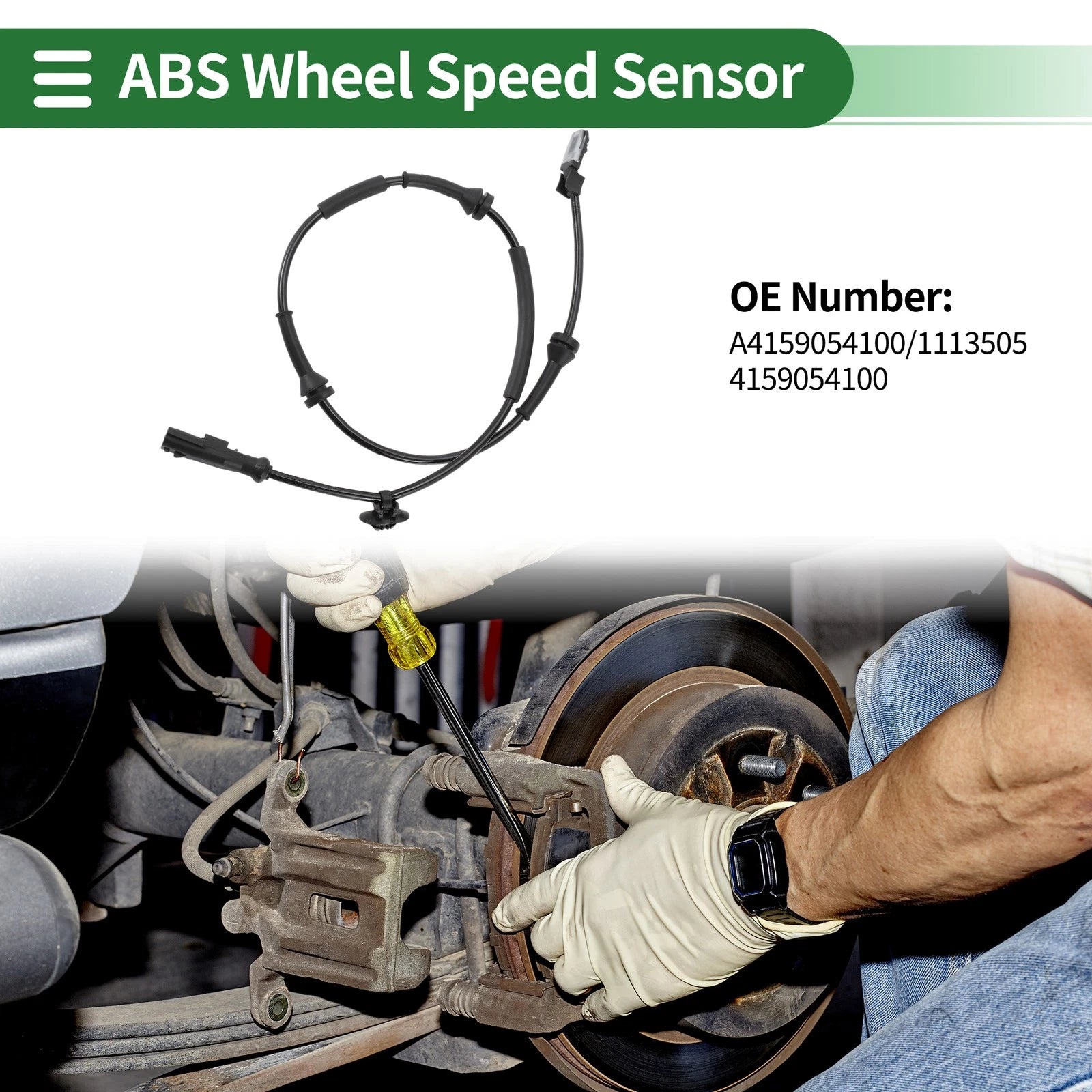 ABS Wheel Speed Sensor Replacement Front Left for Mercedes-Benz Citan (2012–2023)
