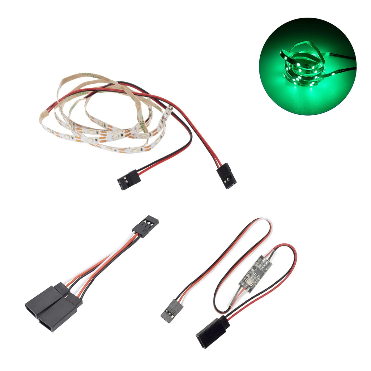 Remote Controlled LED Light Strip for RC Fixed Wing Airplane (No Year)