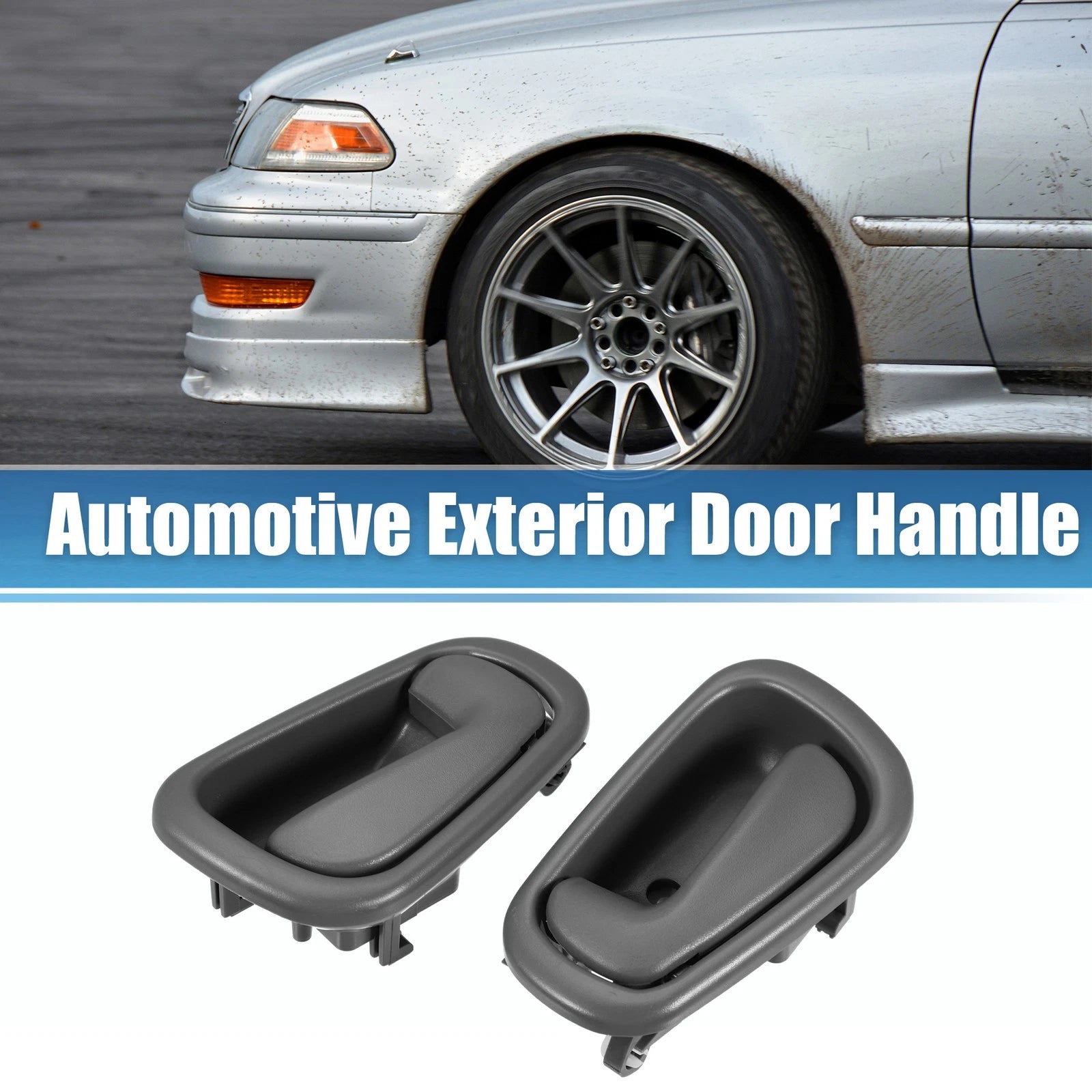2pc Front Rear Interior Door Handle Driver Side Replacement for Toyota (2018–2022)