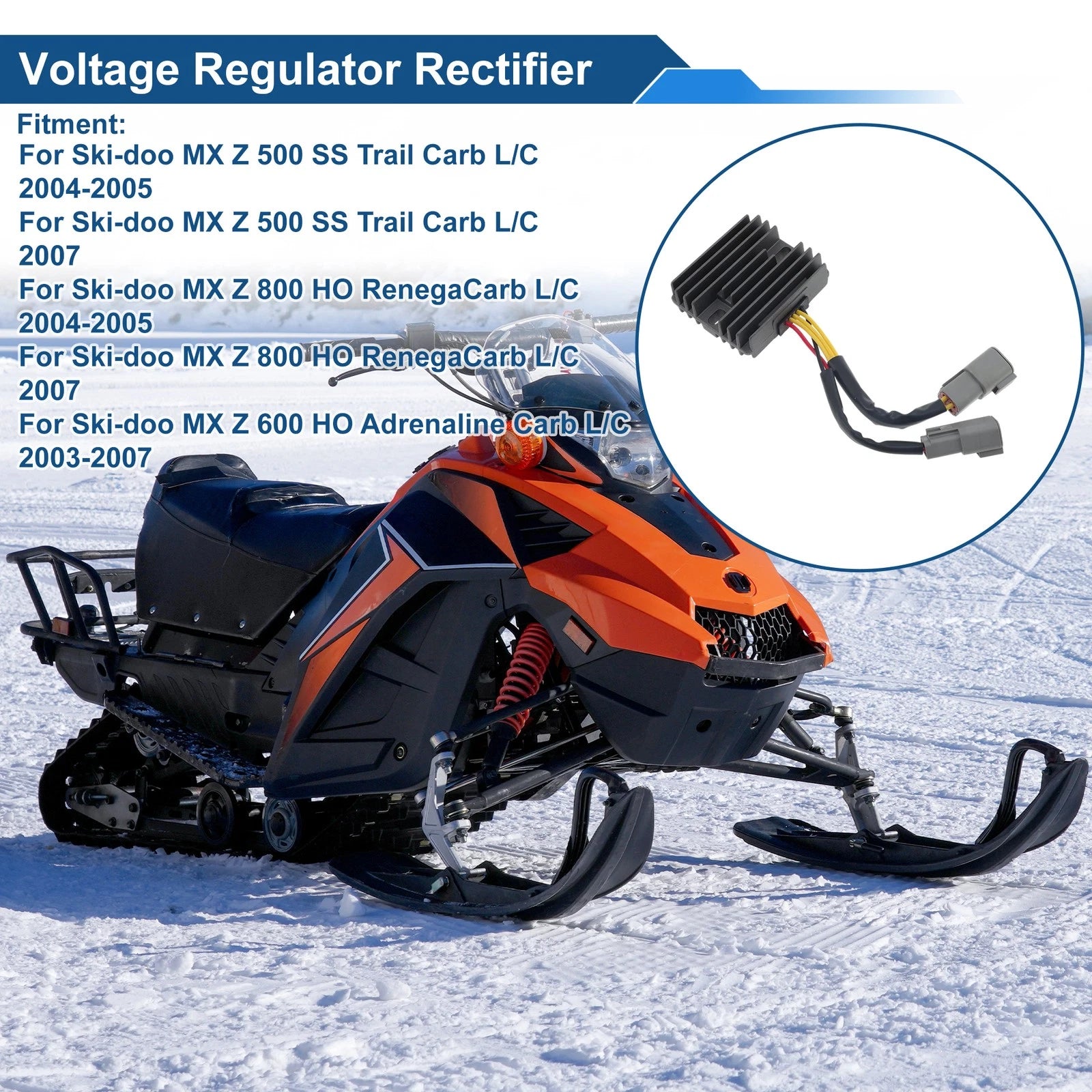 Voltage Regulator Rectifier for Ski-Doo MX Z 500 SS Trail (1998–2000)