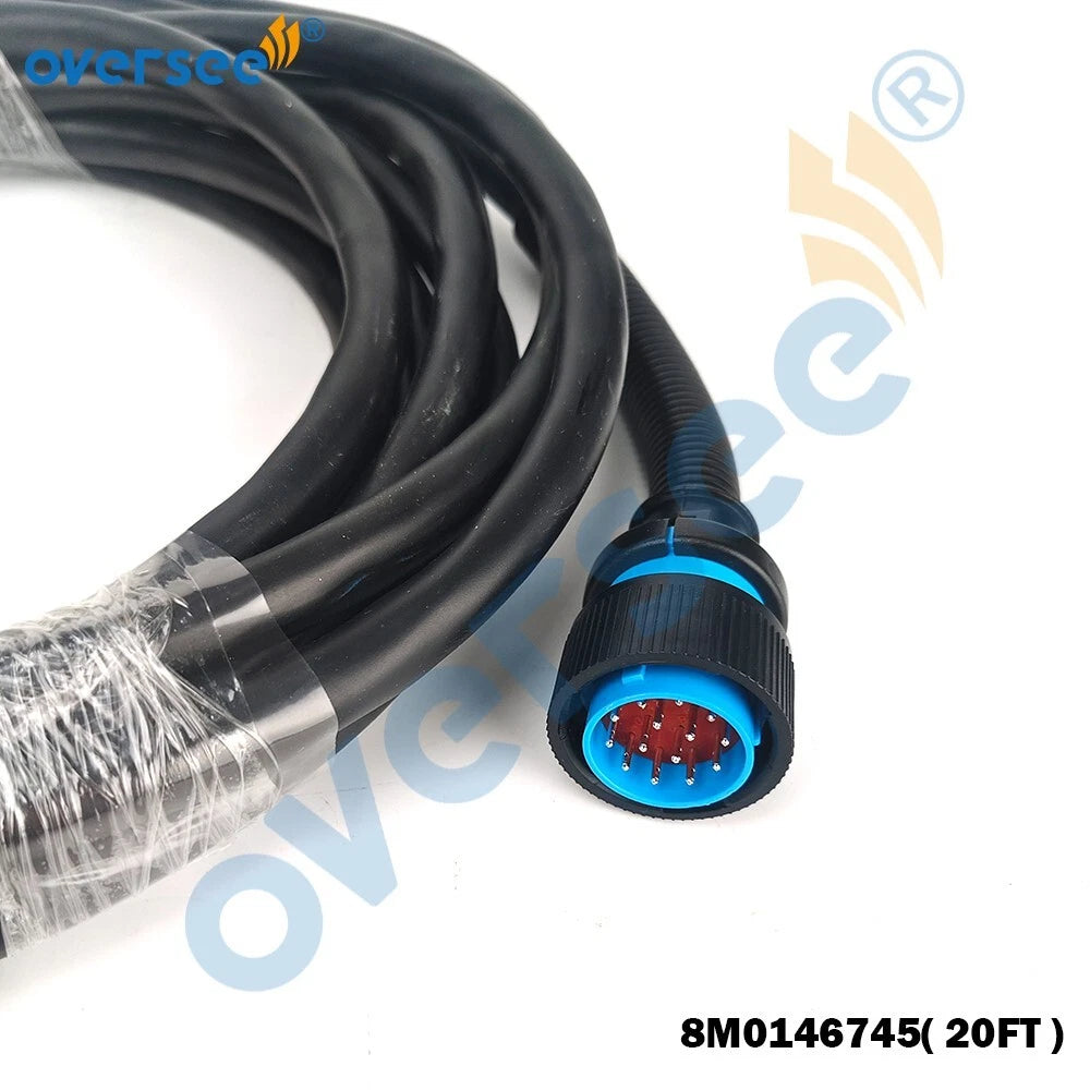 20FT Data Cable Harness for Mercury Outboard 14 Pin (8M0146745)