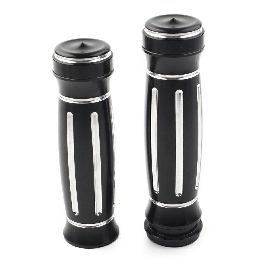1" CNC Electronic Throttle Hand Grips Handlebar Fit Harley Street Glide FLHX