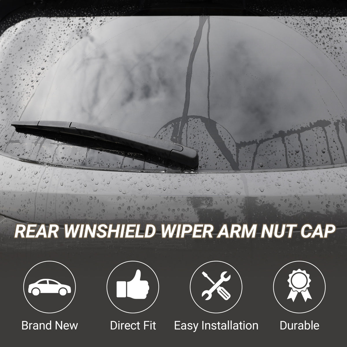 Rear Windshield Wiper Arm Nut Cover for Mazda 3 (2014–2017)