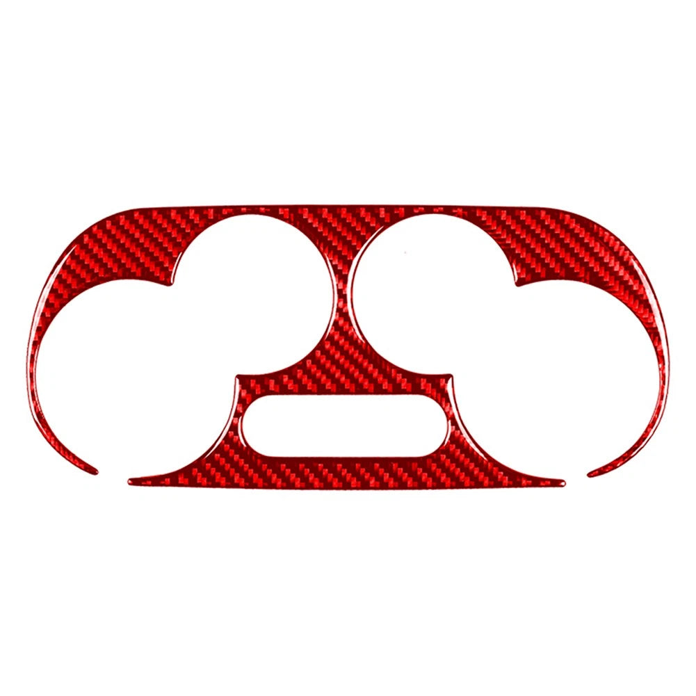 Interior Manual Climate Console Trim Panel for Fiat 500 (2012–2015) Red