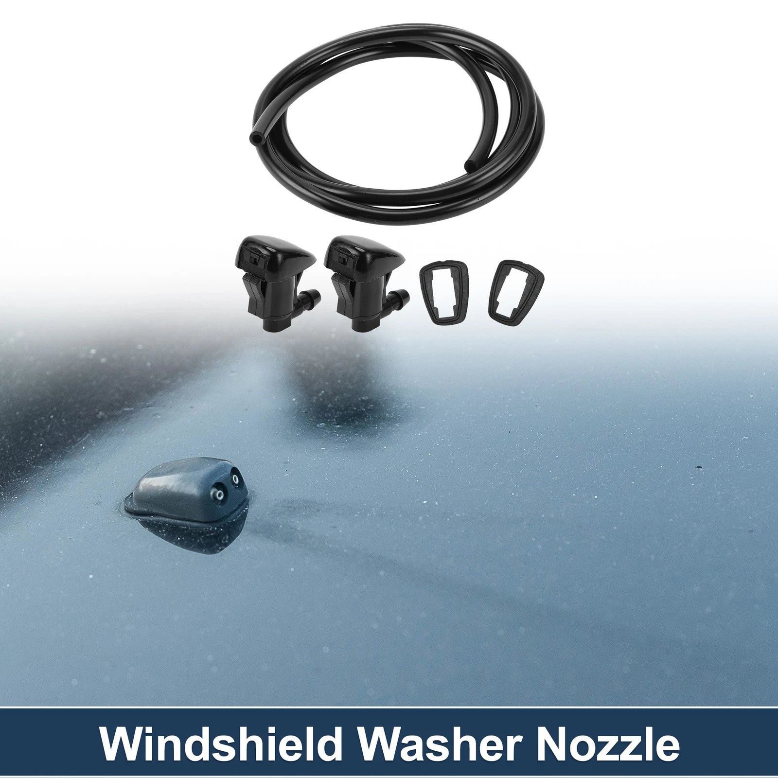 Windshield Washer Nozzle With Hose and Gasket for Chevy Silverado (2014–2018)