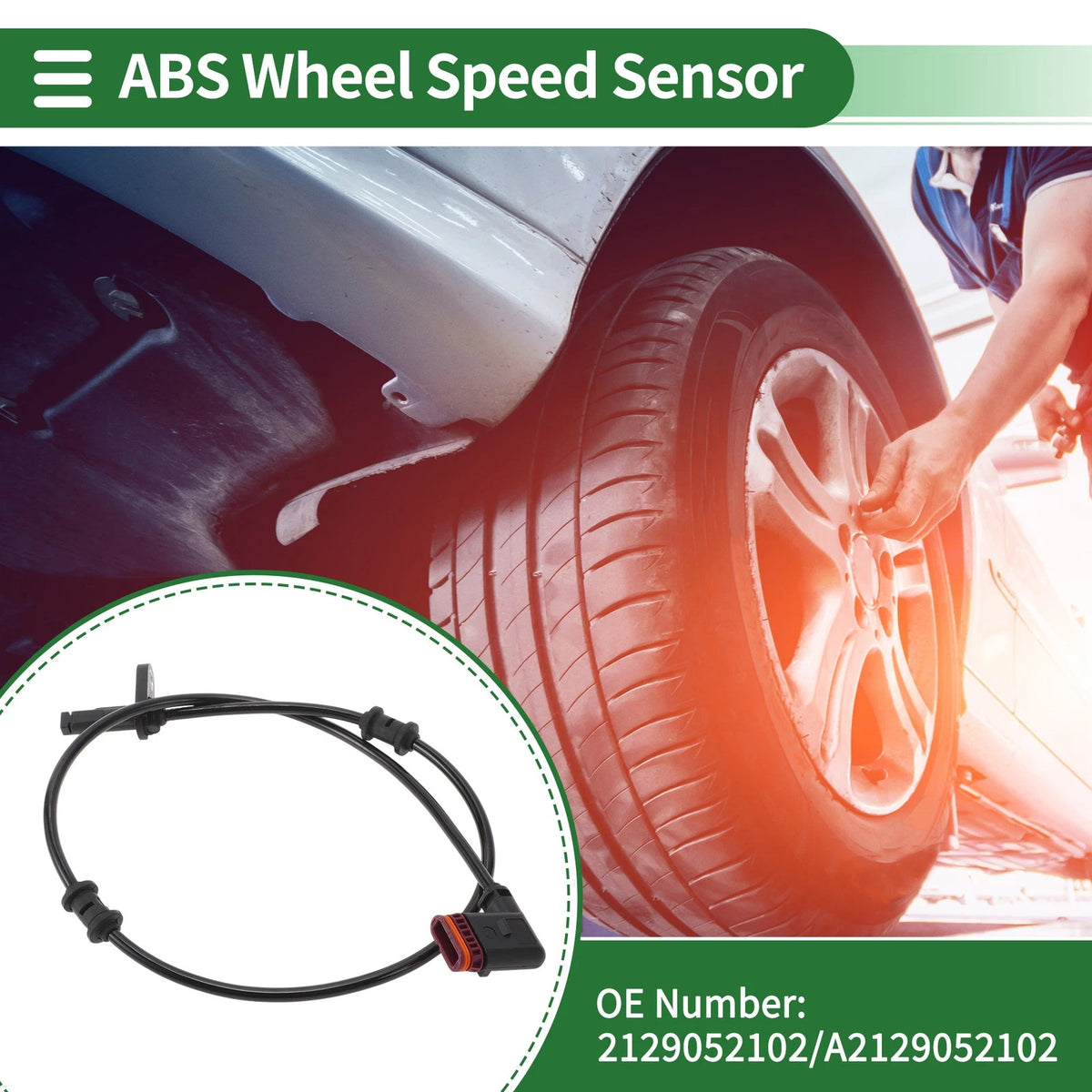 ABS Wheel Speed Sensor No. 2129052102 for Mercedes Benz E200 (2013–2015)