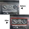 AC switch control panel cover for Volkswagen Passat B5 (2001–2005) Black