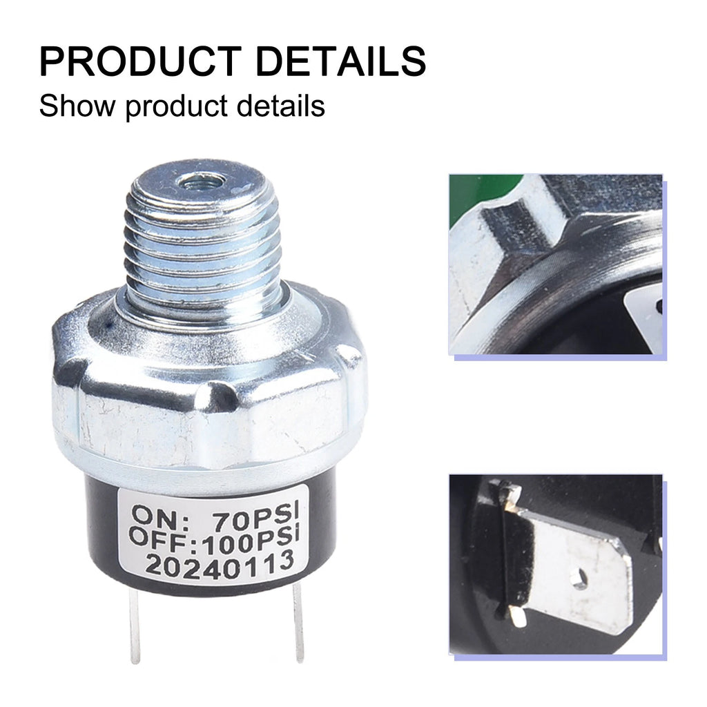 Air Pressure Control Switch for Train Horn 7010090120PSI (12V/24V)
