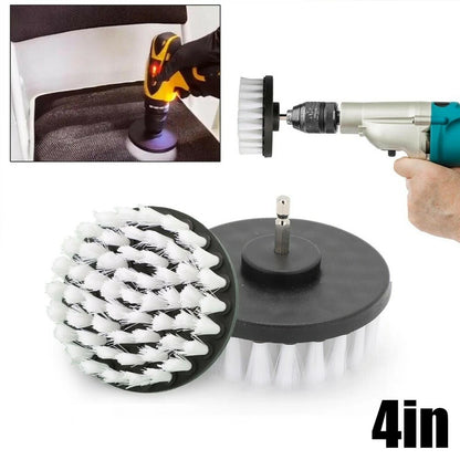 4 Drill Soft Brush 0.25 Drill Bit for Carpet Leather Upholstery Cleaning