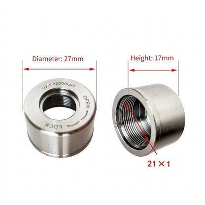 Collet Nut for SK10 SK16 CNC Milling (21.5x1mm, 32x1.5mm)