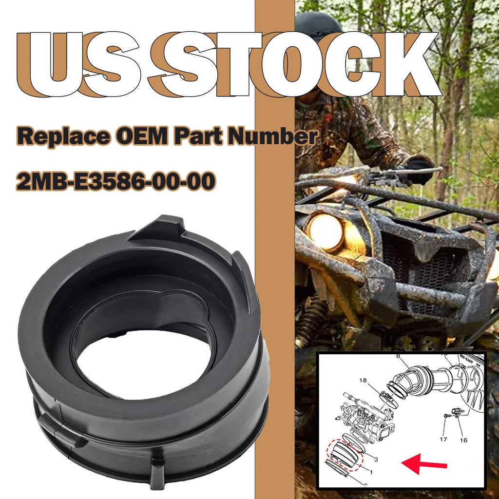 Intake Manifold Boot for Yamaha Grizzly Kodiak 700 (2016–2018) 2MB-E3586-00