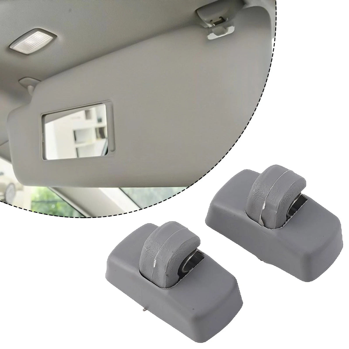 Sun Visor Clip Set for Skoda Vehicles