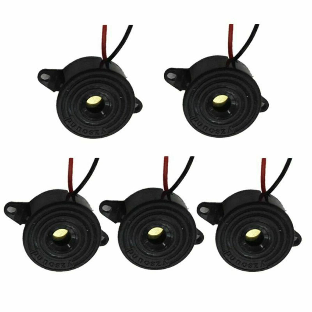 22mm Black Piezo Electronic Tone Buzzer Alarm for Universal Applications