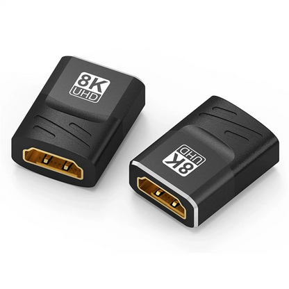HDMI Female to Female Connector Extender Adapter Cable 8K 60Hz 4K 120Hz