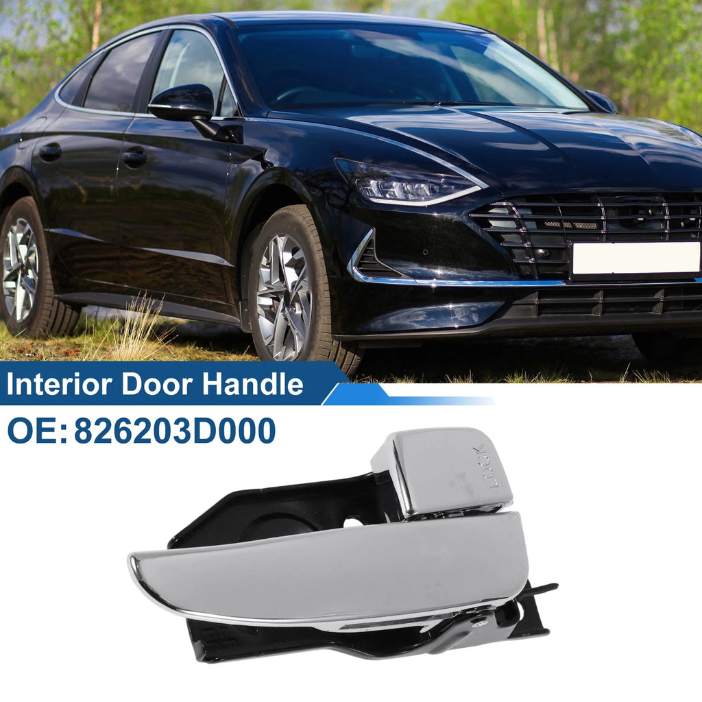 Interior Door Handle Replacement for Hyundai Sonata (2001–2005) Black Chrome