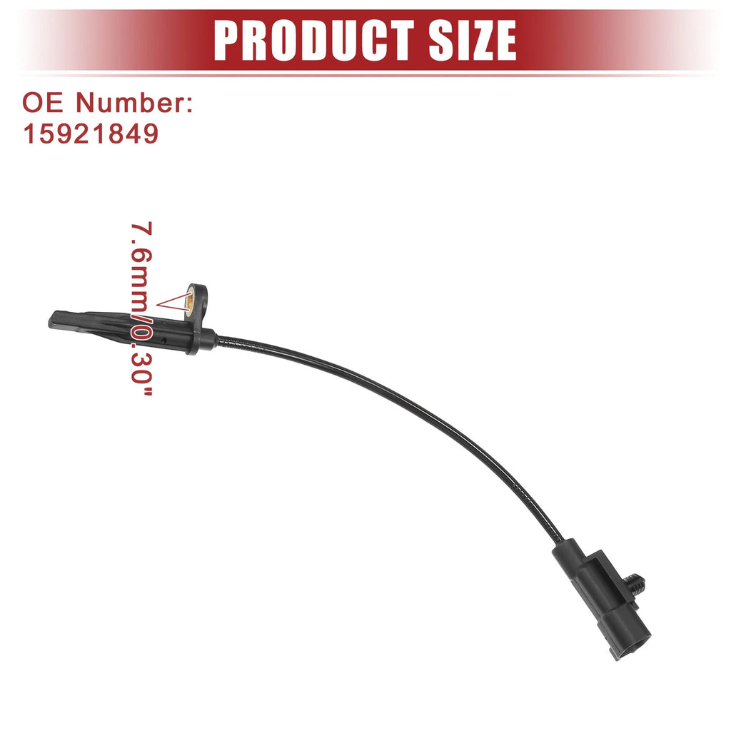 2 Pcs ABS Sensor for Cadillac SRX (2004–2016) No. 15921849