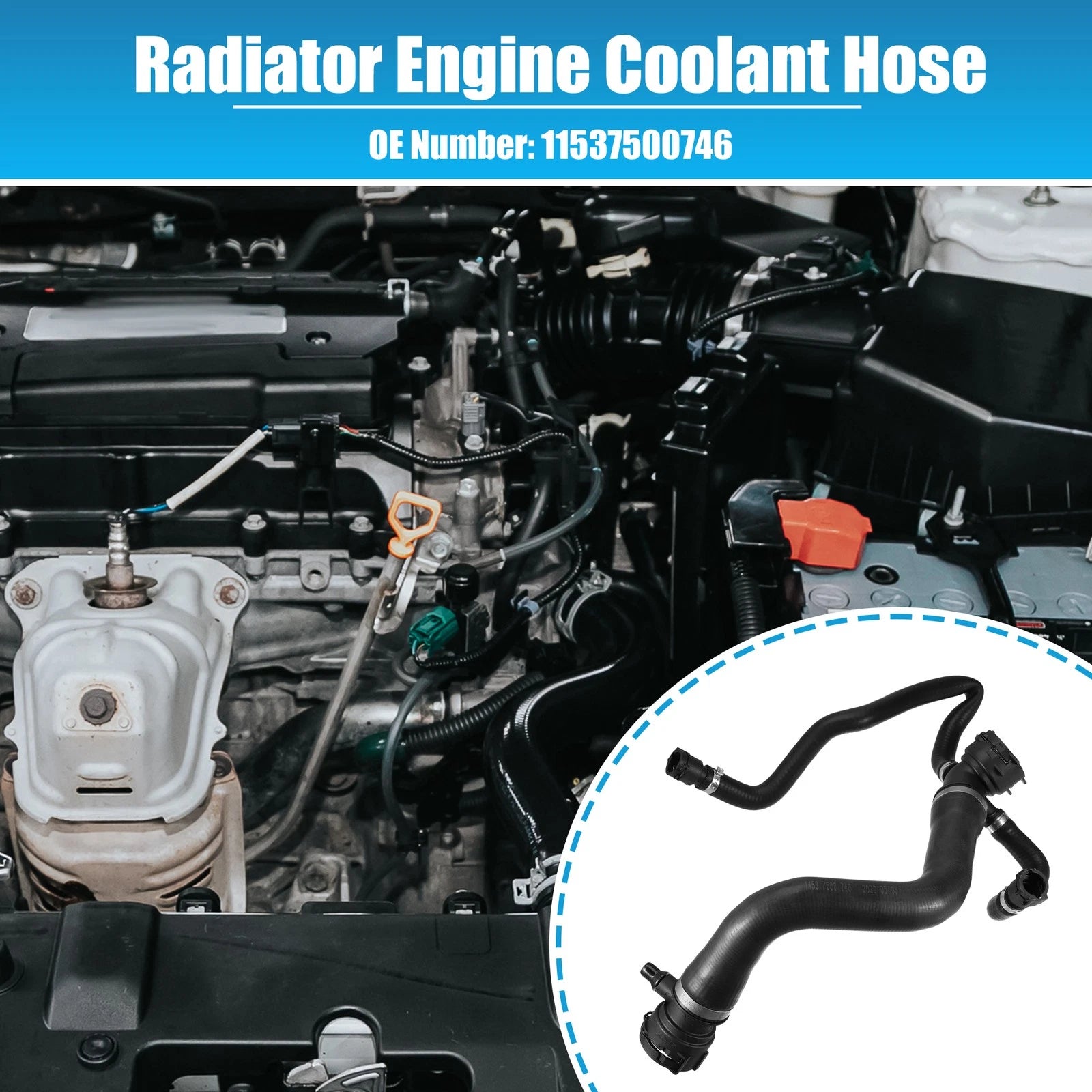 Radiator Coolant Hose Pipe Replacement for BMW X5 4.4i (2000–2006)