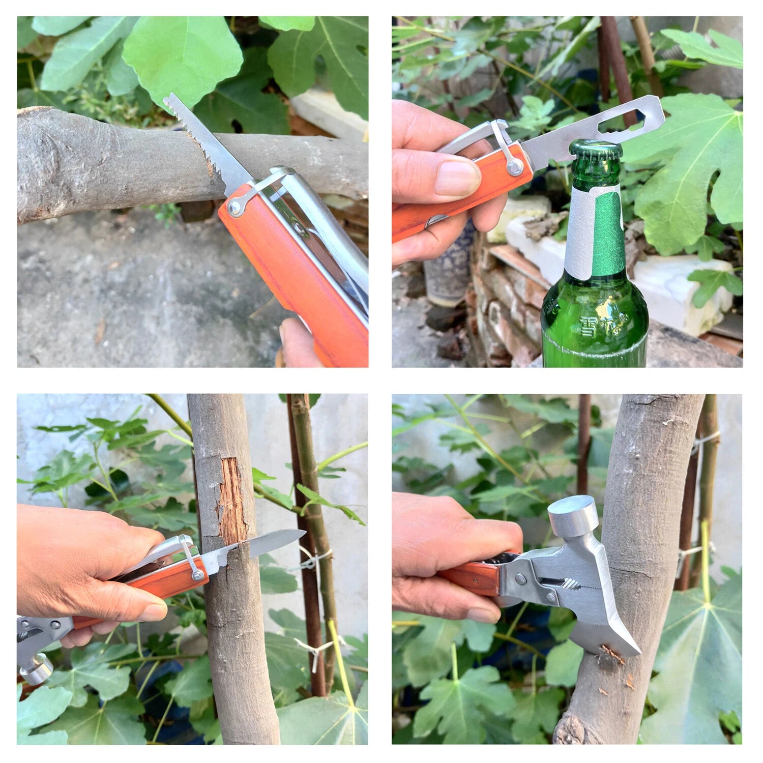 16-in-1 Camping Multi Tool for Hiking Fishing