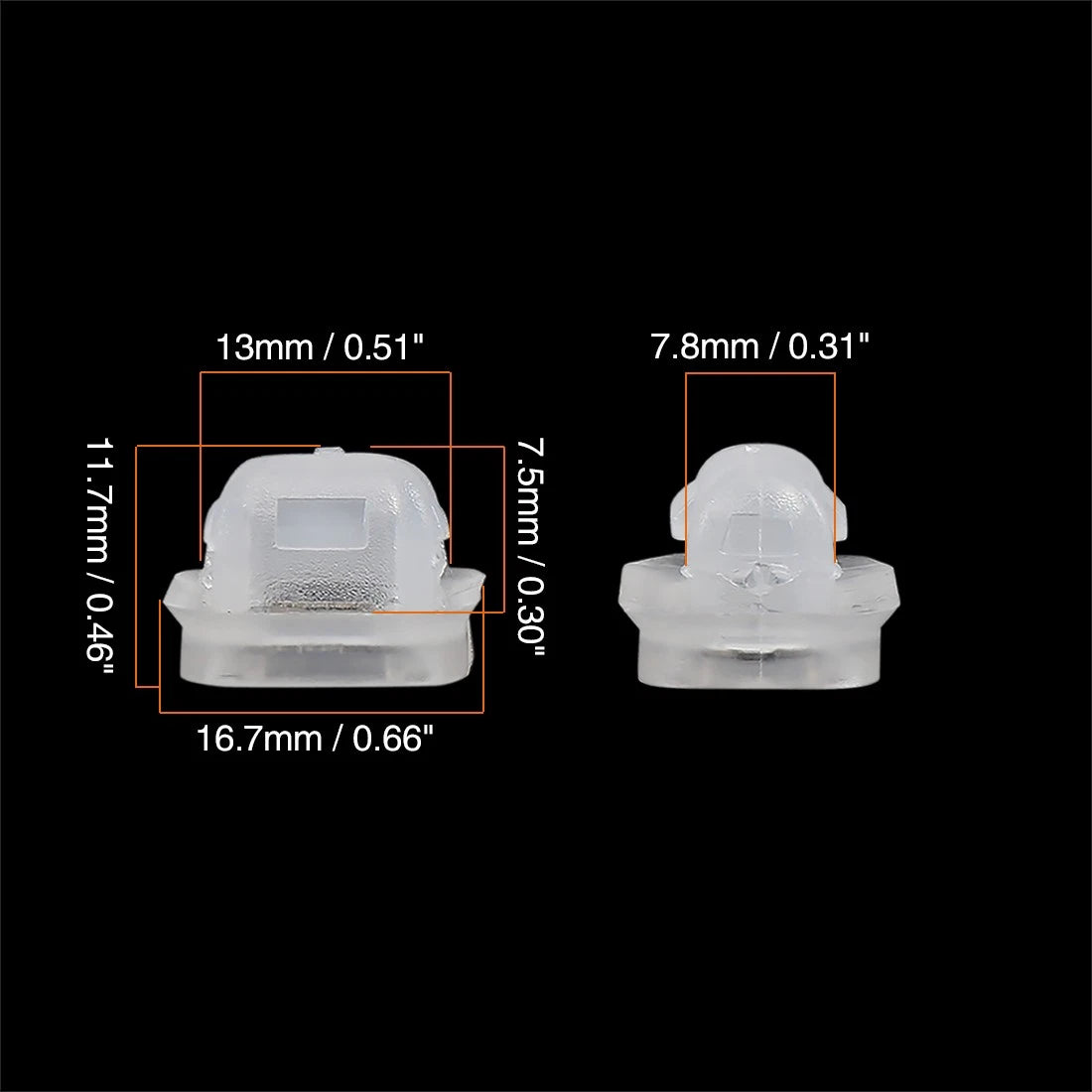 20pcs Plastic White Retainer Clips Replacement for BMW 3 Series (2002–2013)