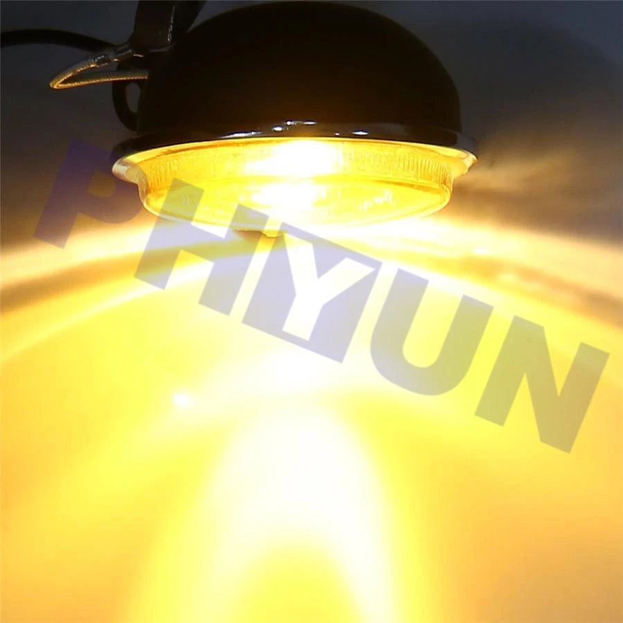 3.5'' LED DRL Round Fog Lamp for Universal Vehicles (12V 55W) Bright Yellow