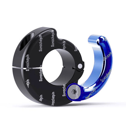 Helmet Hook Holder for Motorcycle ATV Handlebar (21-28mm) - Blue