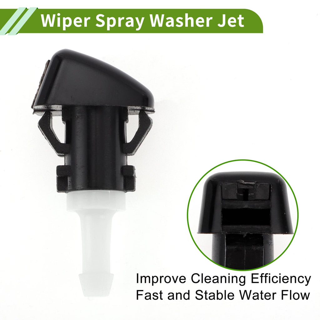 2X Windshield Washer Nozzle with Y Hose Connector for Jeep (2008–2016)