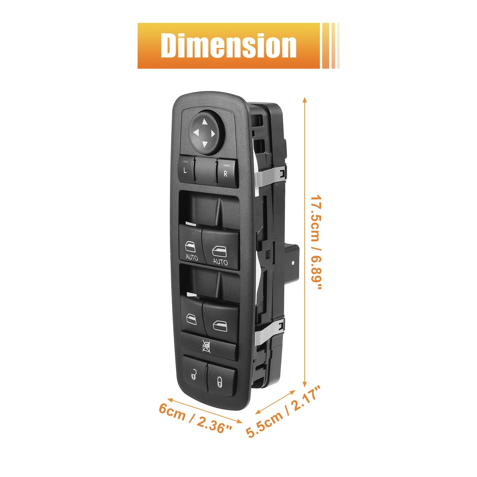 Power Window Switch for Ram 1500 2014-2015, Ram 2500 3500 68212783AB