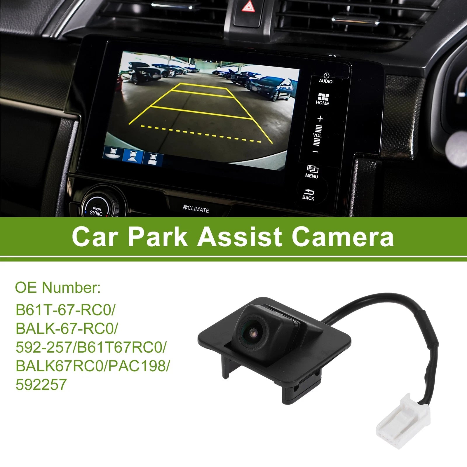 Car Rear View Backup Reverse Camera for Mazda 3 Sedan (2014–2018)