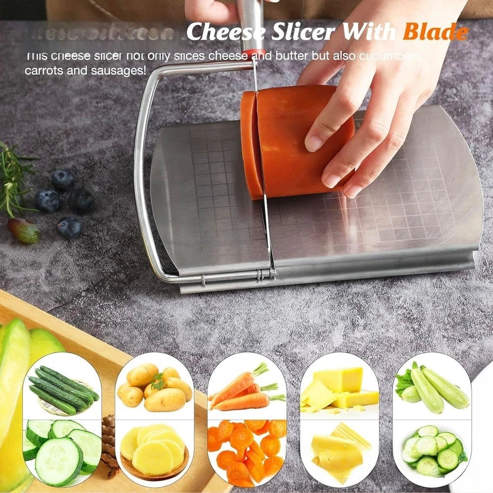 Stainless Steel Cheese Slicer for Efficient Cutting