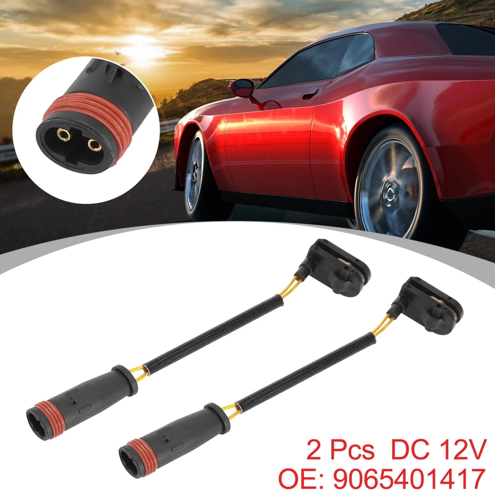 Brake Pad Wear Sensor Front Rear 2 Piece for Dodge Sprinter 2500 (2004–2022)