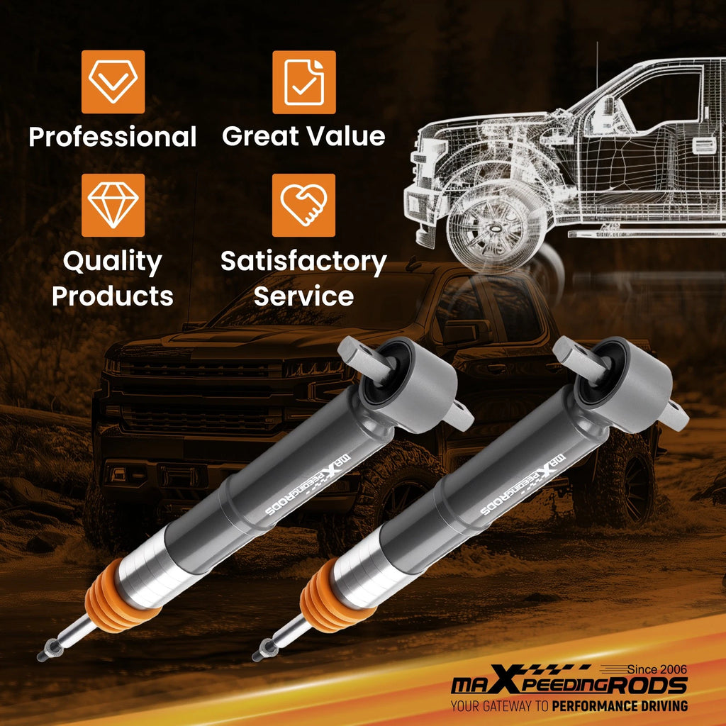 Performance Lowered Front Struts 0-2" Drop for GMC Sierra 1500 (2019–2025)