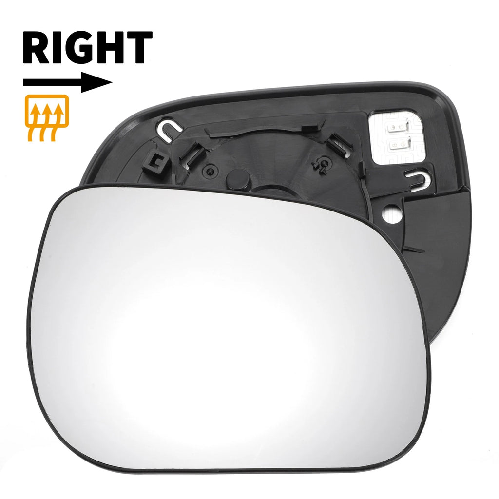 Right Side Mirror Glass w Heated Back for Toyota RAV4 (2005–2011)
