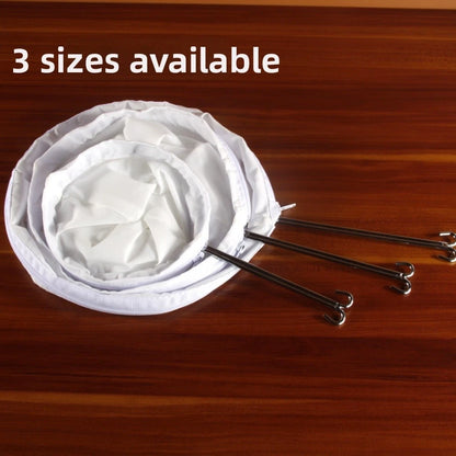 Milk Tea Filtration Tool with Stainless Steel Ring and 600 Mesh Cloth
