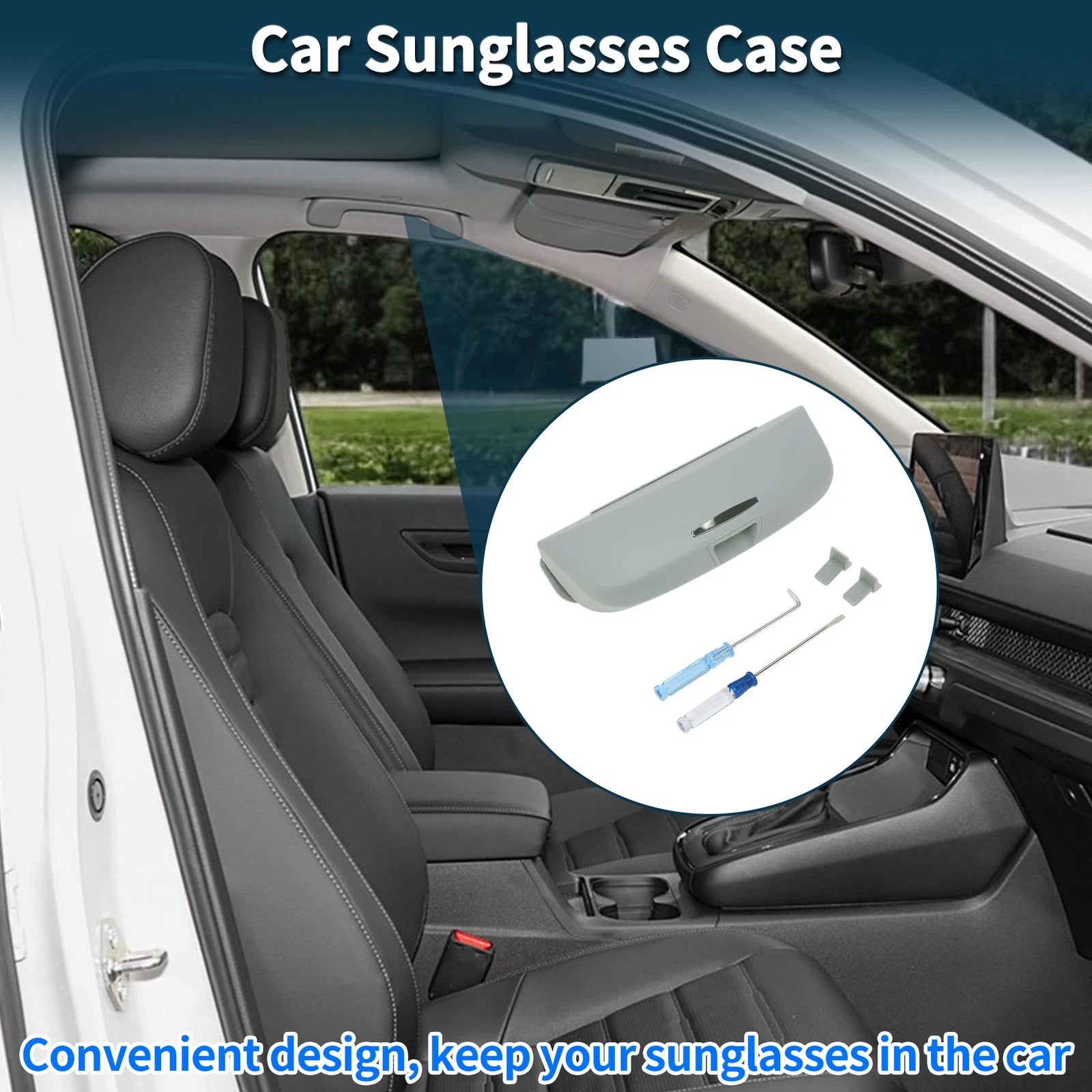 Sunglasses Case for Audi A5 (2012–2019) Eyeglasses Holder Storage Box