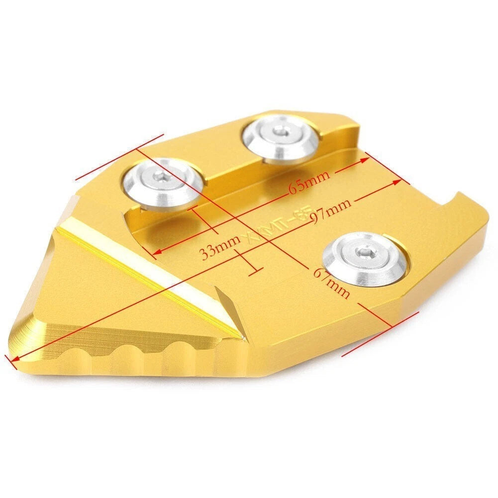 CNC Side Stand Kickstand Extension Foot Plate for Kawasaki VN 650 (2015–2016)