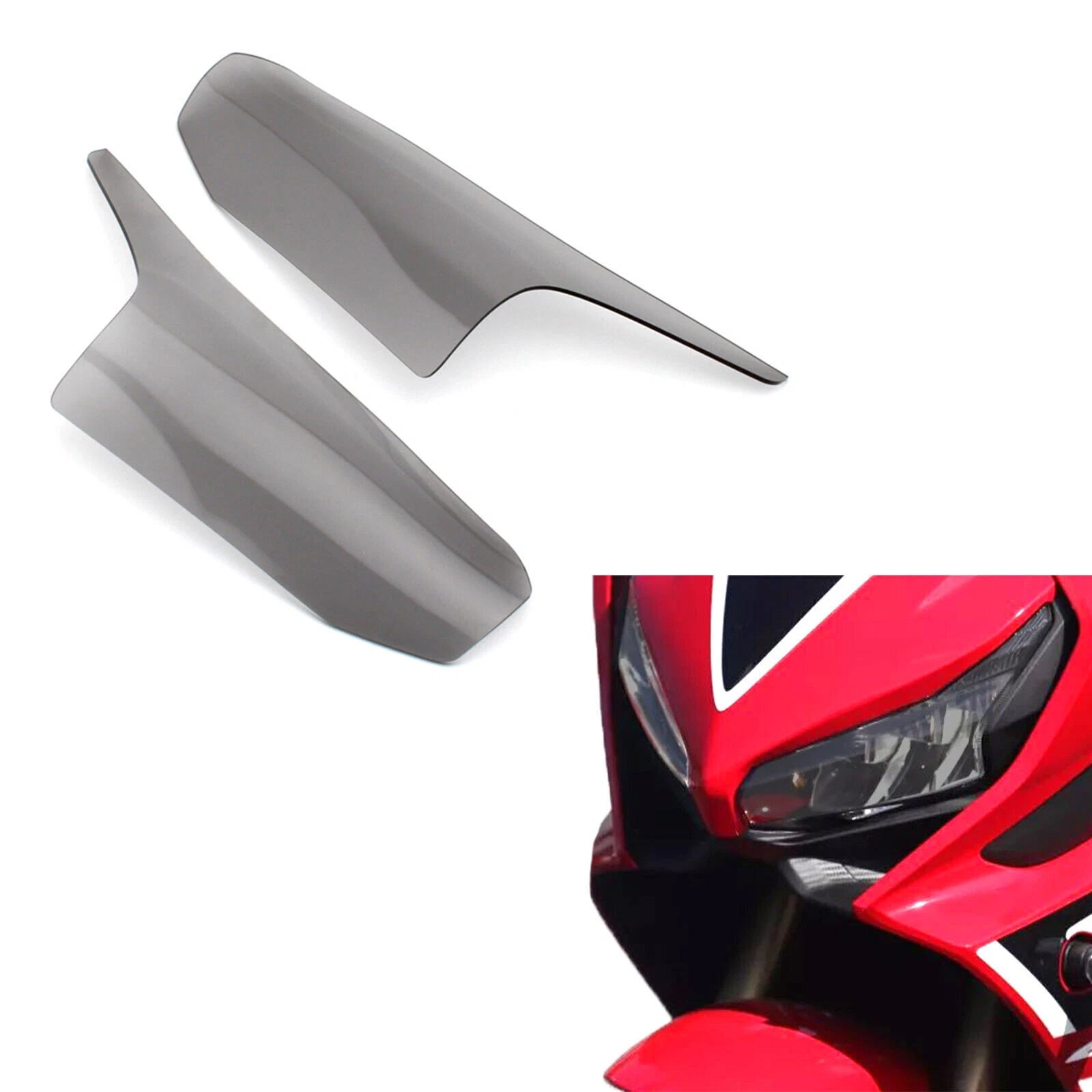 Front Lamp Lens for Honda CBR650R (2019–2021) T9 Smoke Protection