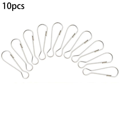 10pcs Stainless Steel Flag Pole Clips for Flagpole Attachment