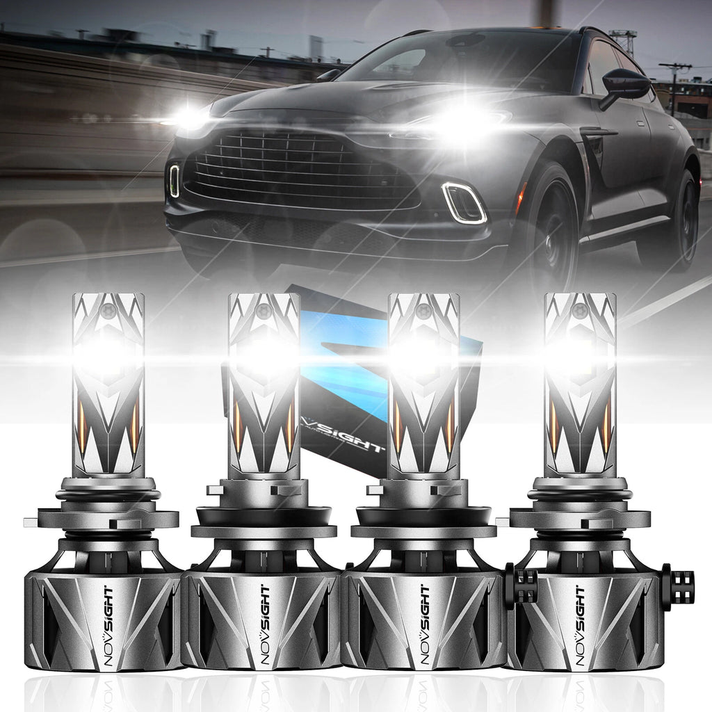 4X 9005 H11 LED Headlight Bulbs Conversion Kit for High Low Beam (N/A)