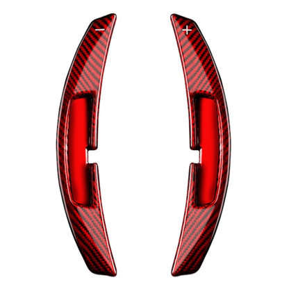 Steering Wheel Shift Paddle Extensions for Porsche 911 (2021) - Forged Carbon Fiber, Red