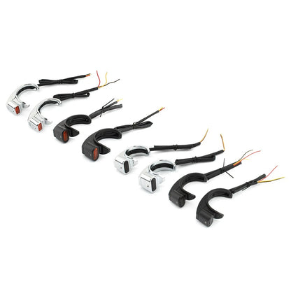 LED Front Turn Signal Light for Harley 49-51mm Front Fork Shock Absorber
