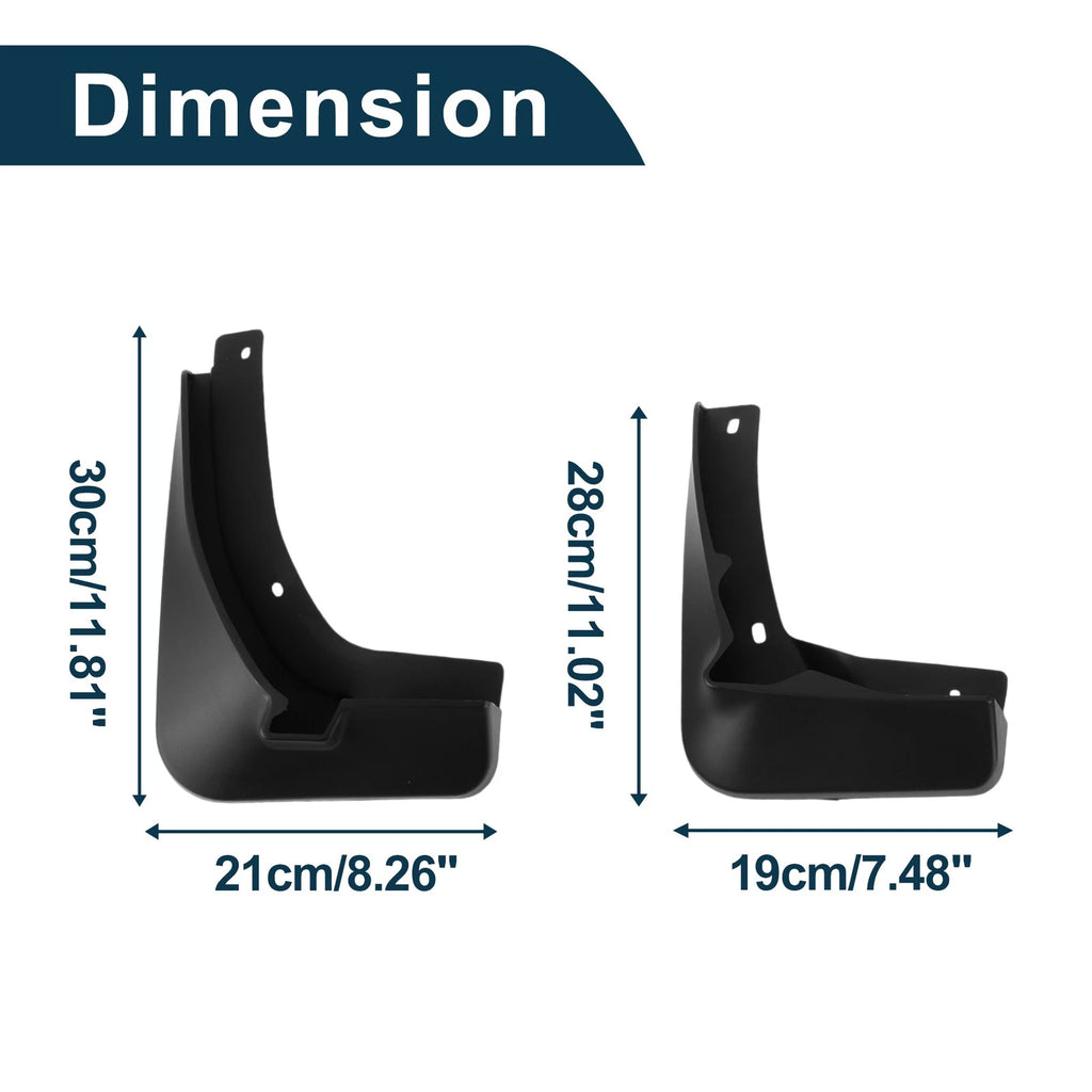 Mud Flaps Splash Guards 1 Set for Volkswagen Golf R Line (2017–2018)