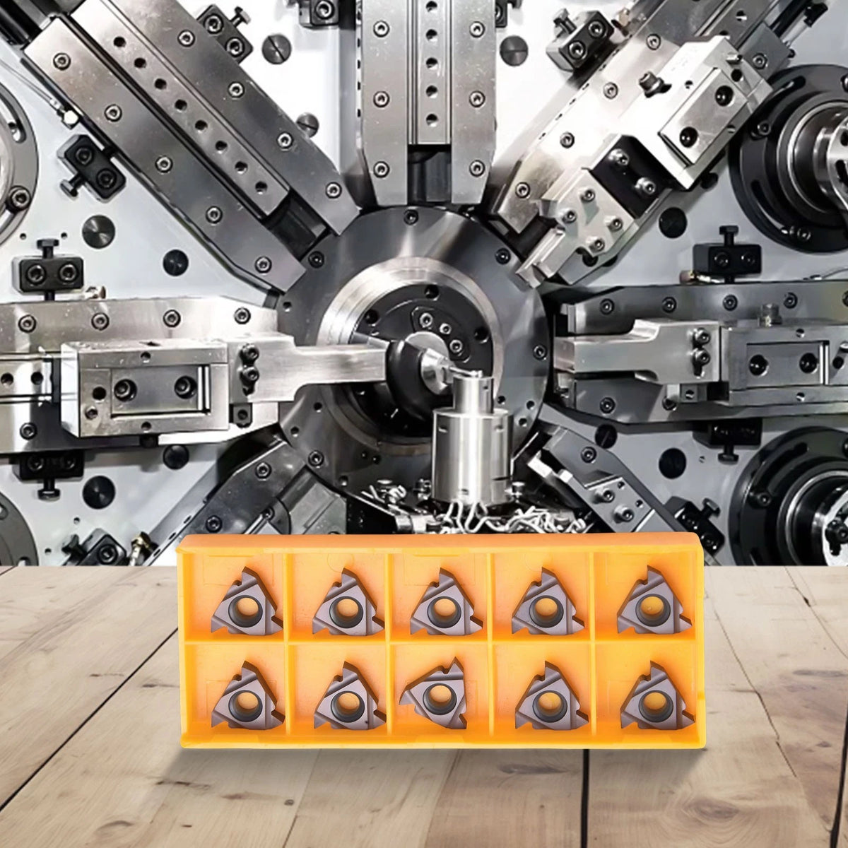 10 Pcs Set of Threading Inserts for CNC Applications