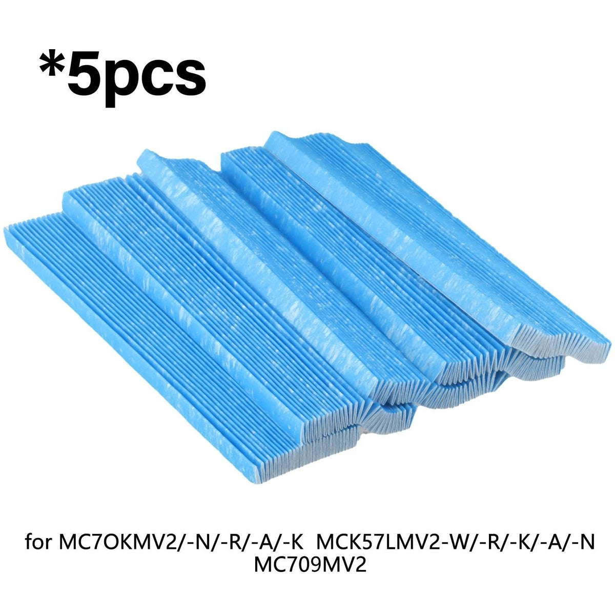 5 Pcs Pleated Filters Mesh for Daikin Air Purifier (KAC017A4, KAC017A4E)