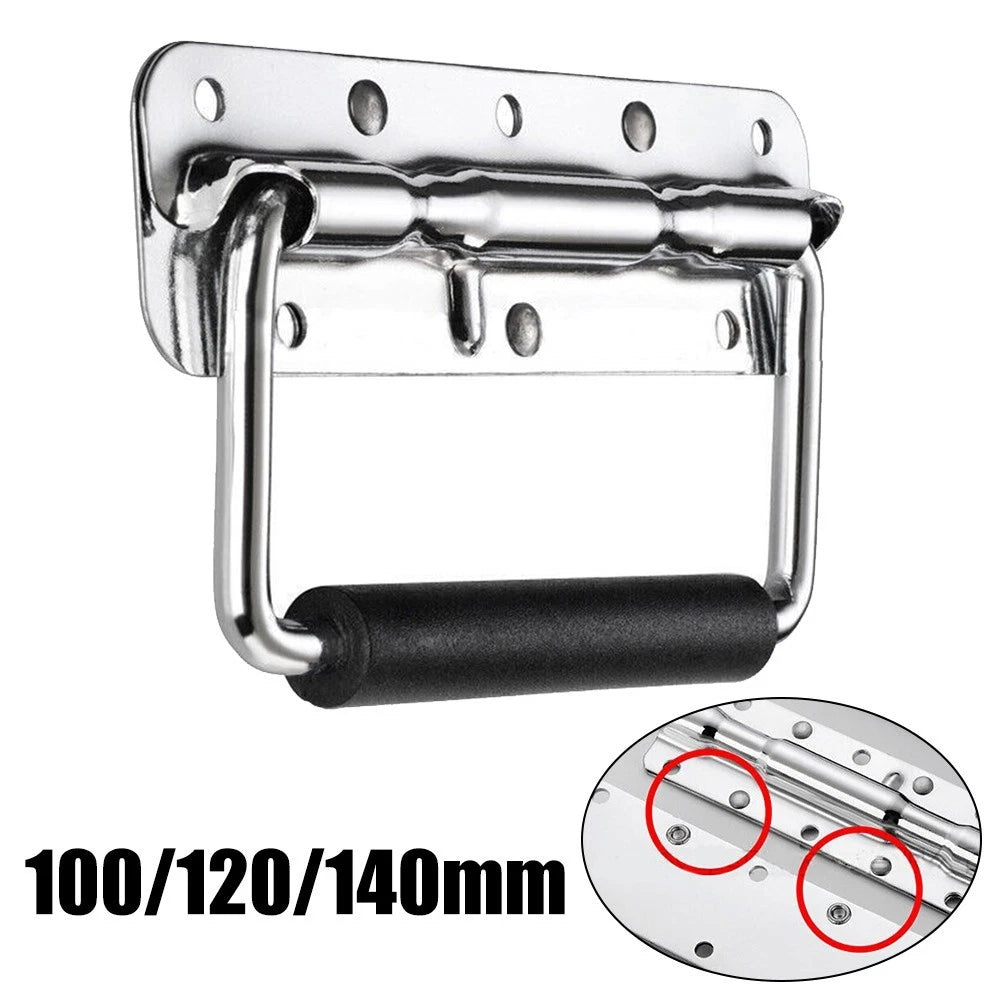 Steel Handle with Rubber Grip for Speaker Box (100mm, 120mm, 140mm)