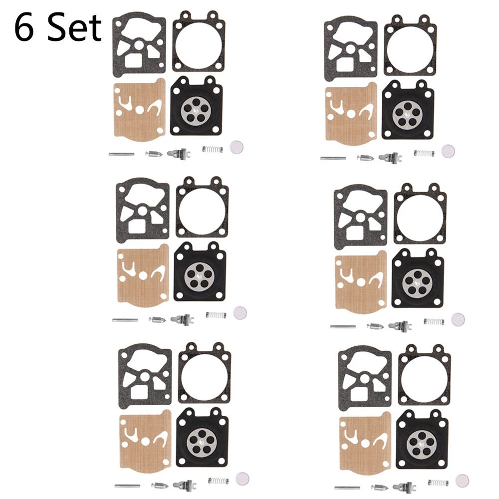 Set of 6 Chainsaw Carburetor Gasket Kit for 38/45/52/58 Carb 4500 5200 5800