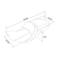 Driver Passenger Seat for Indian Chieftain Roadmaster (2014–2023) Black
